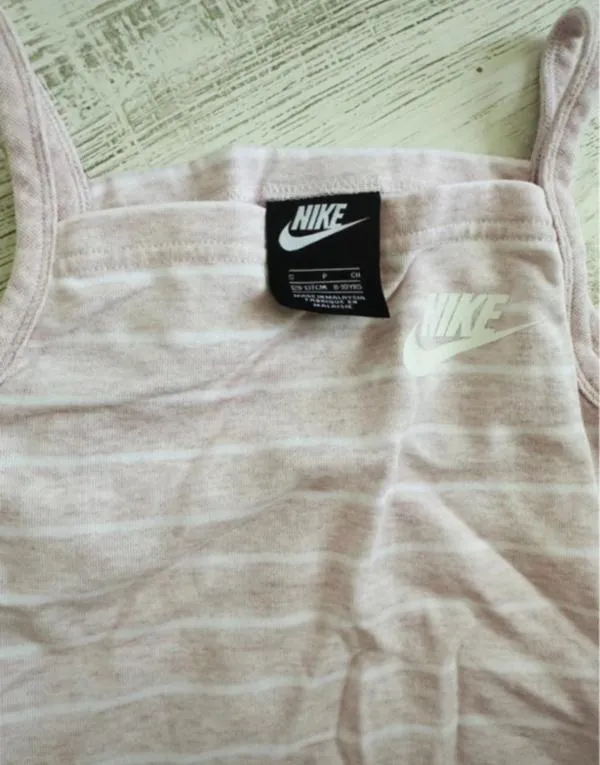 Rochie de vară Nike S | Roz, Midi, Fără mâneci, Logo, Bumbac - Image 4