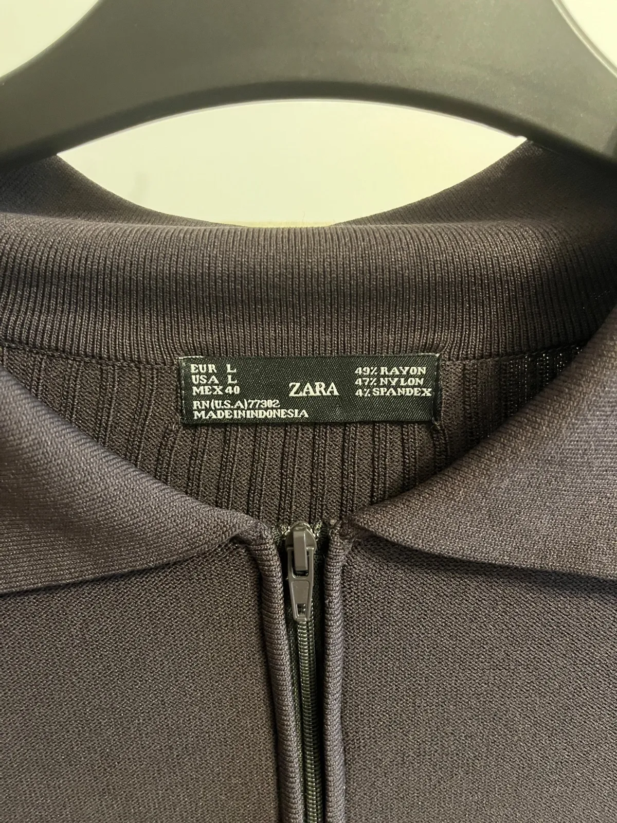 Bluză Zara L | Negru, Mânecă lungă, Raion - Image 5