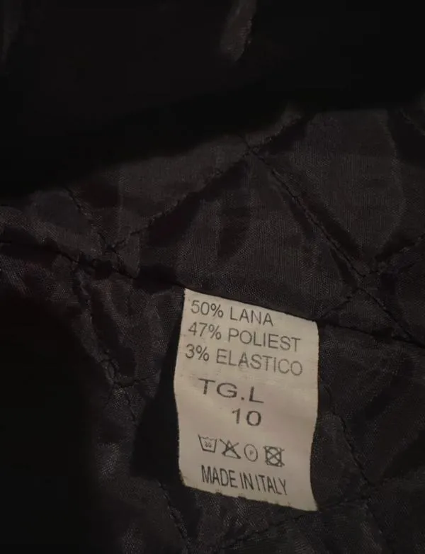 Palton din lână S-M | Negru, Cu glugă, Lână - Image 4