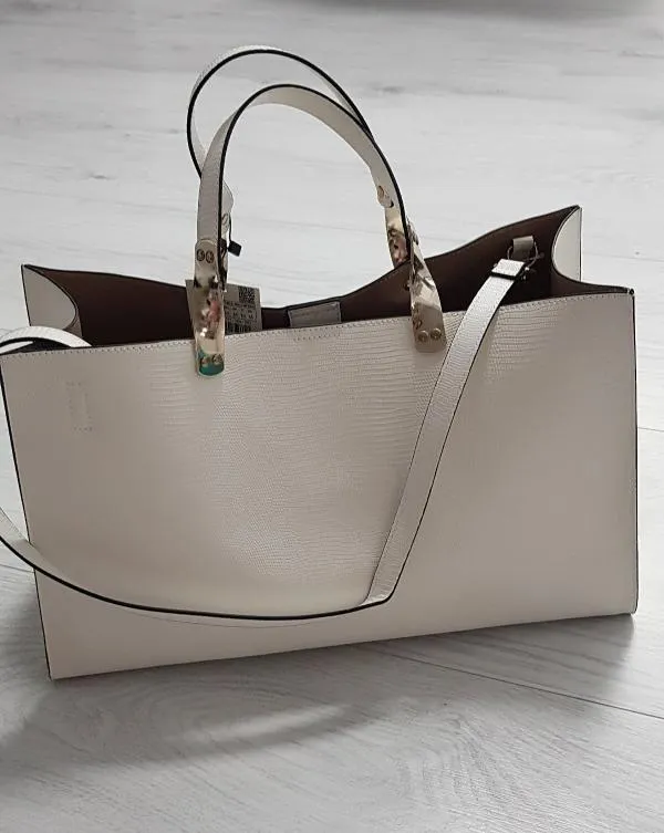 Geantă tote Zara | Bej - Image 5