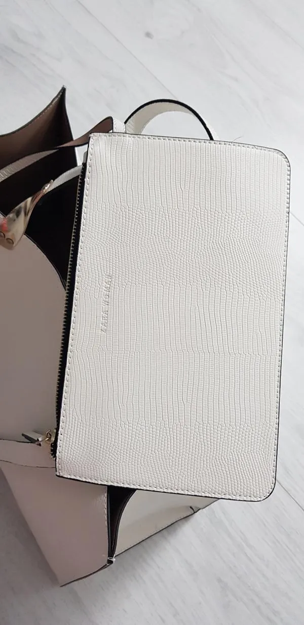 Geantă tote Zara | Bej - Image 3