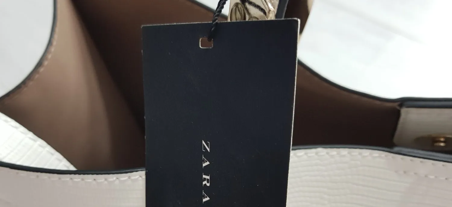 Geantă tote Zara | Bej - Image 6