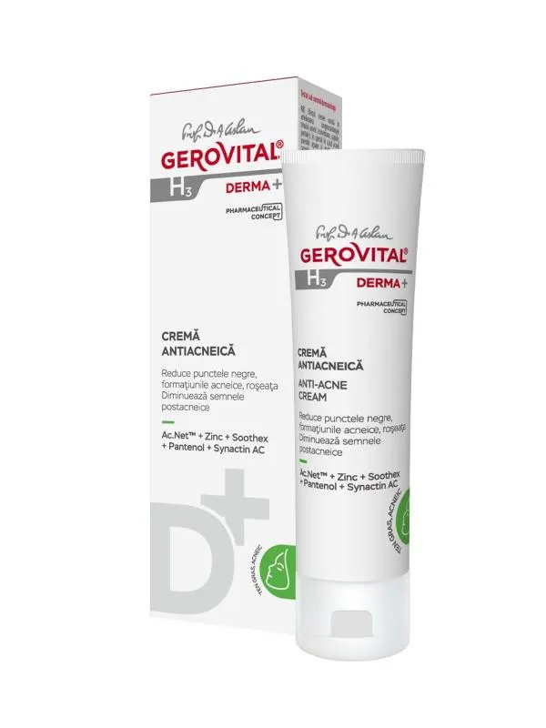 Cremă antiacneică Gerovital H3 Derma+