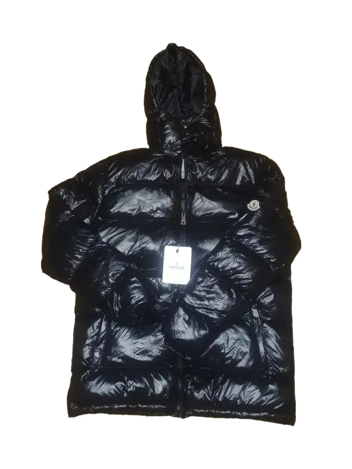 Geacă de iarnă Moncler EU 44 | Negru, Cu glugă