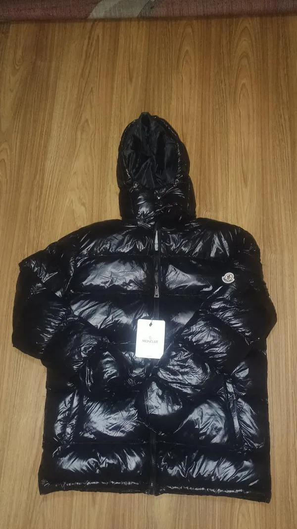 Geacă de iarnă Moncler EU 44 | Negru, Cu glugă, Animal print