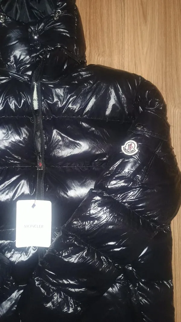 Geacă de iarnă Moncler EU 44 | Negru, Cu glugă, Animal print - Image 3
