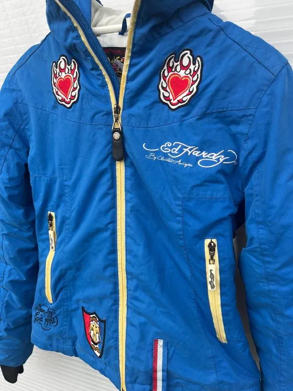 Vintage Ed Hardy by Christian Audigier S | Albastru - Image 3