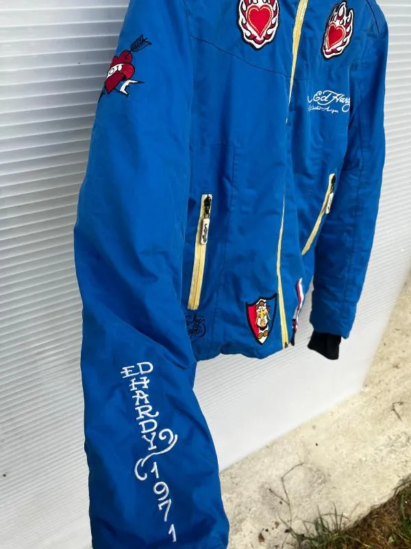 Vintage Ed Hardy by Christian Audigier S | Albastru - Image 8