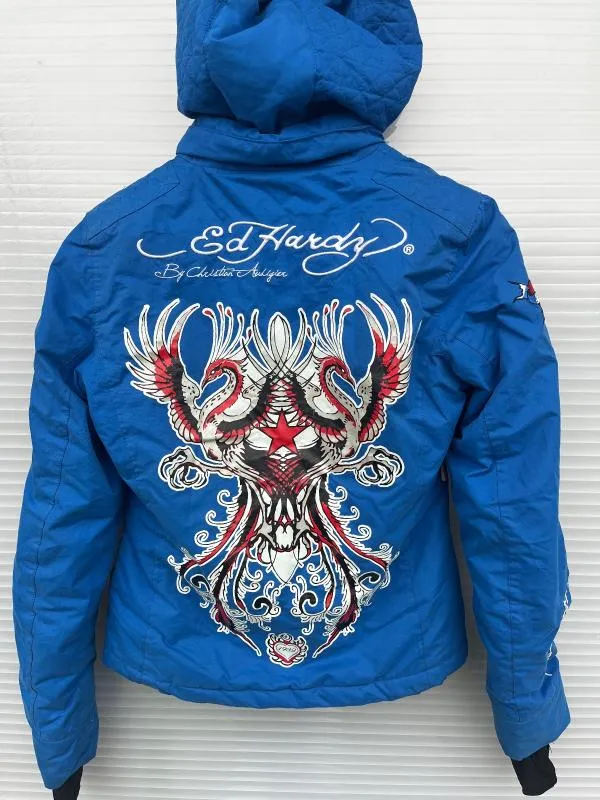 Vintage Ed Hardy by Christian Audigier S | Albastru - Image 9
