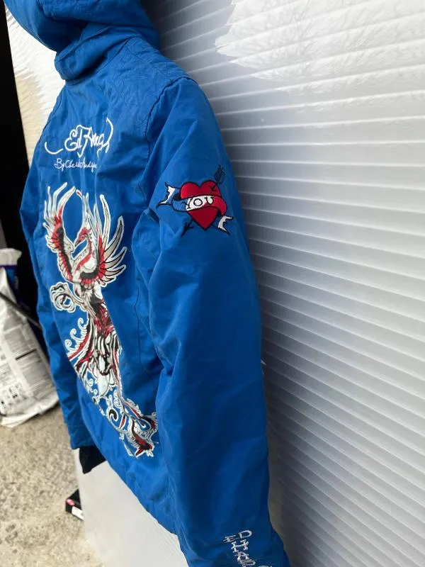 Vintage Ed Hardy by Christian Audigier S | Albastru - Image 10