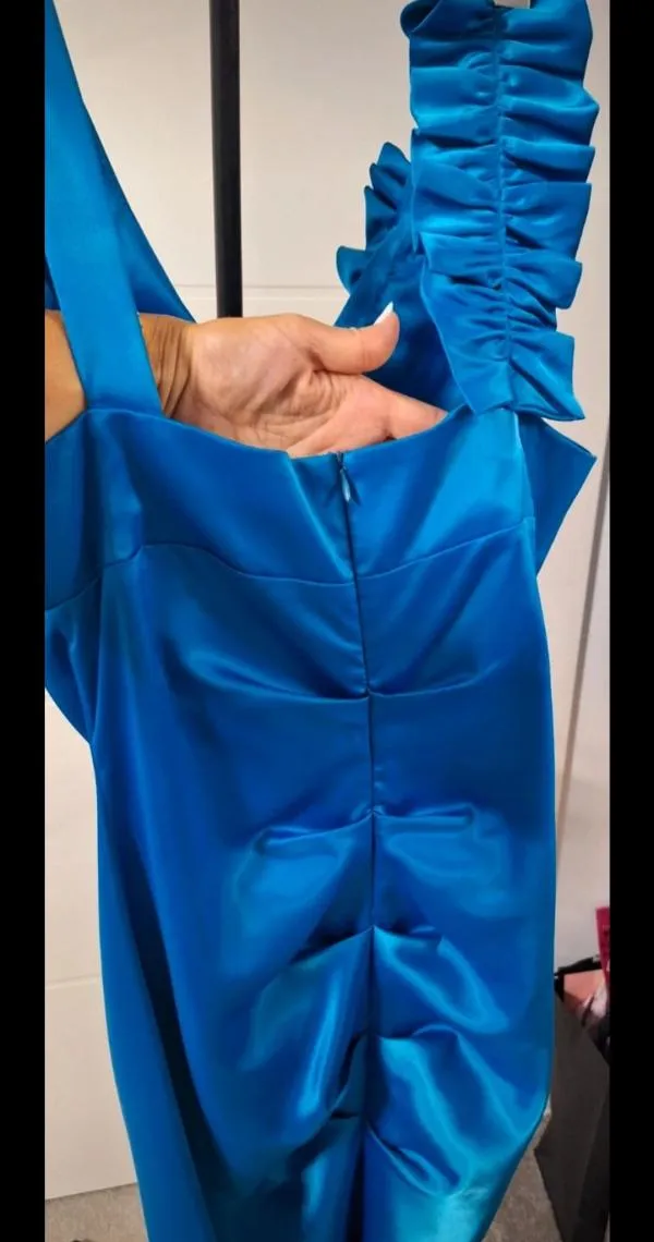 Rochie de ocazie DONNA EU 40 | Albastru, Mini, Fără mâneci - Image 7