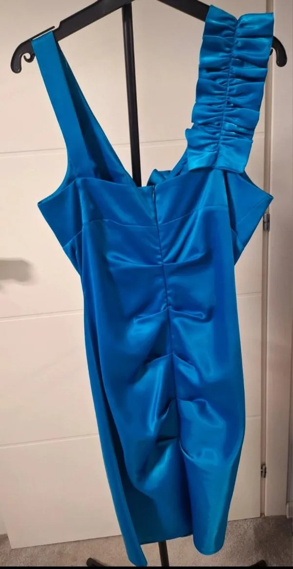 Rochie de ocazie DONNA EU 40 | Albastru, Mini, Fără mâneci - Image 8