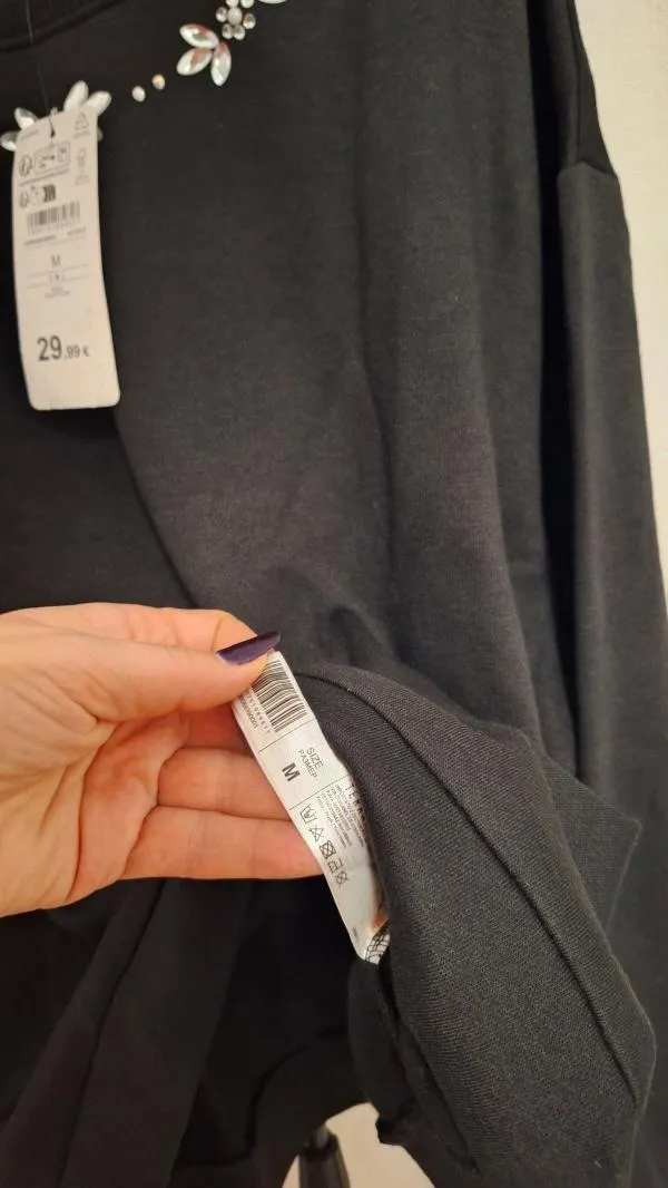 Bluză Terranova EU 40 | Negru, Normal, Mânecă lungă - Image 8