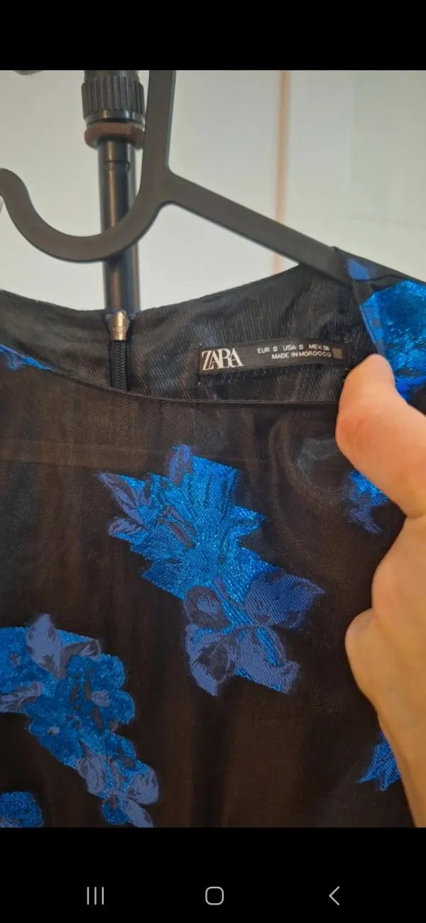 Rochie de seară Zara EU 36 | Albastru, Mini, Mânecă lungă - Image 6
