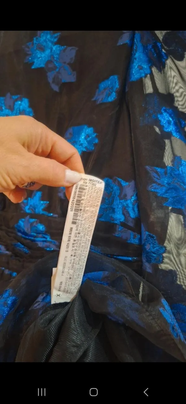Rochie de seară Zara EU 36 | Albastru, Mini, Mânecă lungă - Image 7