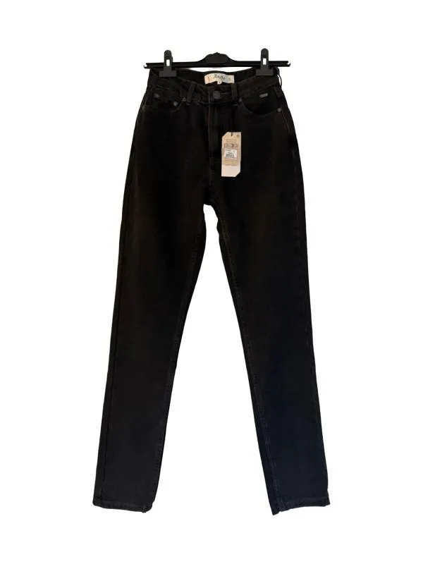 Pantaloni Koala Bay S | Negru, Lungi, Talie înaltă, Slim fit, Bumbac