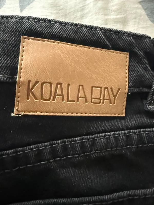 Pantaloni Koala Bay S | Negru, Lungi, Talie înaltă, Slim fit, Bumbac - Image 7