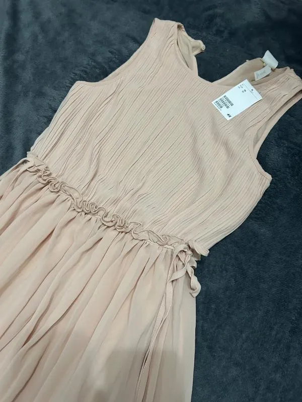 Rochie de vară H&M EU 38 | Bej, Maxi, Fără mâneci - Image 3