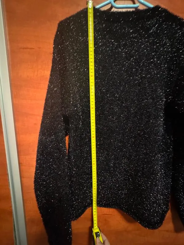 Pulover la baza gâtului Zara EU 42 | Negru, Normal, Regular fit, Poliester - Image 5