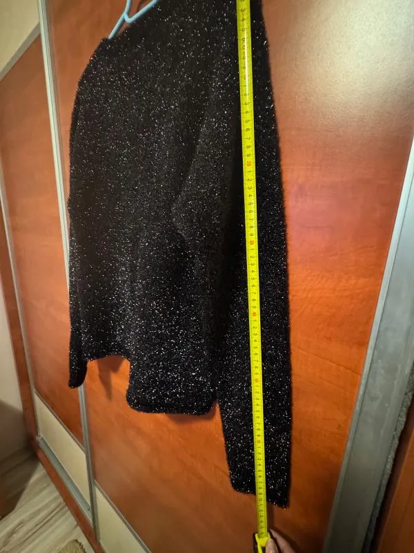 Pulover la baza gâtului Zara EU 42 | Negru, Normal, Regular fit, Poliester - Image 7