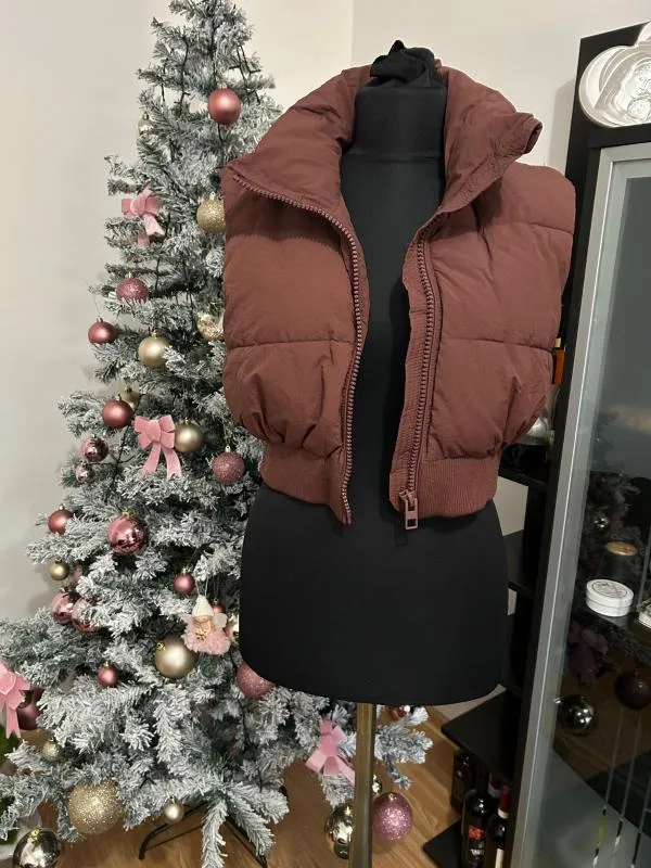 Vestă Zara EU 36 | Maro, Fără glugă - Image 4