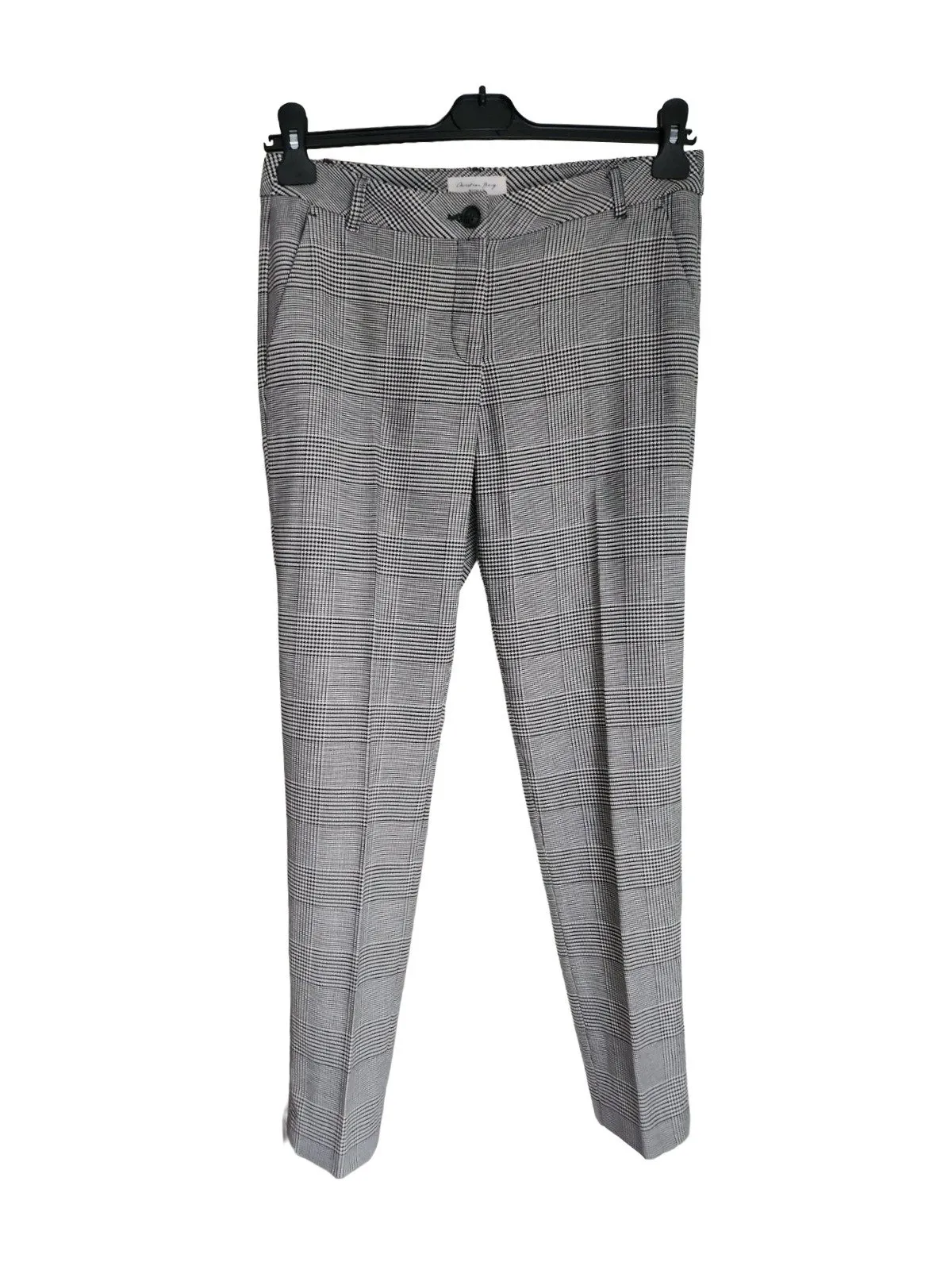 Pantaloni Christian Berg EU 38 | Gri, Lungi, Talie înaltă, Tapered (Conici) fit