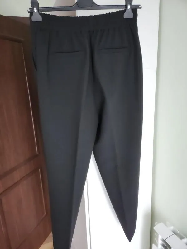 Pantaloni Zara EU 38 | Negru, Lungi, Tapered (Conici) fit - Image 3
