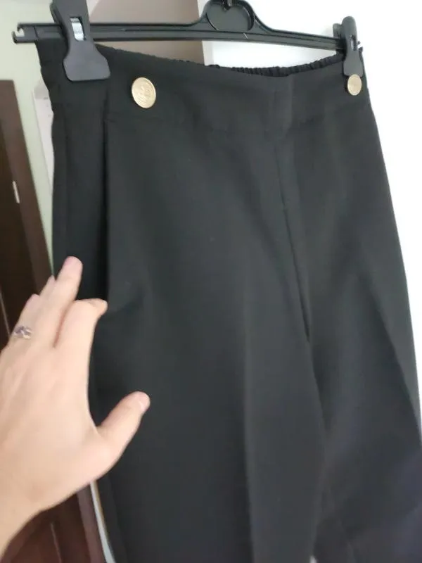 Pantaloni Zara EU 38 | Negru, Lungi, Tapered (Conici) fit - Image 4