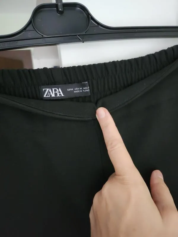 Pantaloni Zara EU 38 | Negru, Lungi, Tapered (Conici) fit - Image 5