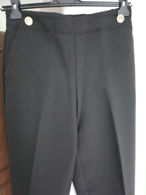 Pantaloni Zara EU 38 | Negru, Lungi, Tapered (Conici) fit - Image 6