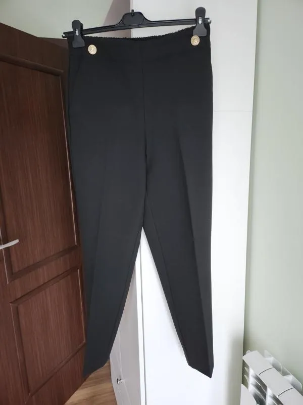 Pantaloni Zara EU 38 | Negru, Lungi, Tapered (Conici) fit - Image 7