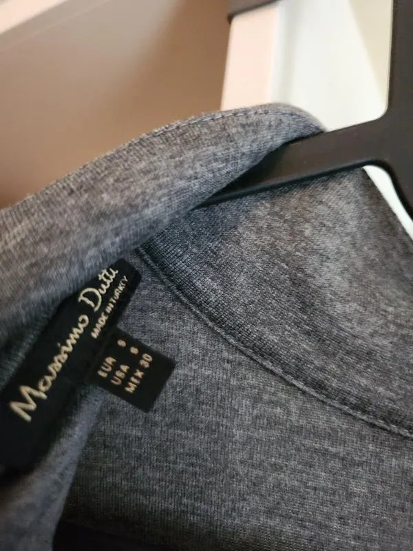 Rochie office Massimo Dutti EU 36 | Gri, Midi, Mânecă lungă - Image 4
