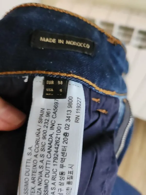 Blugi Massimo Dutti EU 38 | Bleumarin, Lungi - Image 7