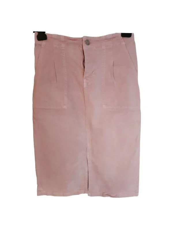 Fustă din denim Marks&spencer EU 38 | Roz, Midi, Talie înaltă