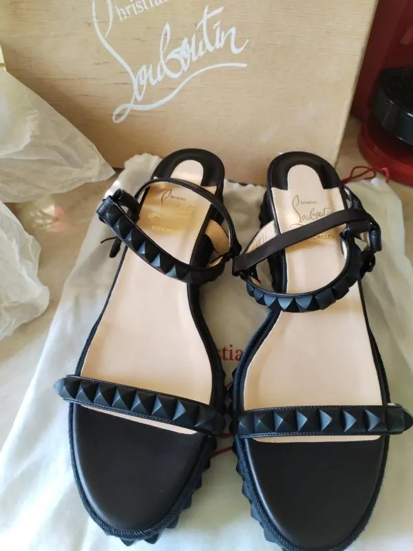 Espadrile Christian Louboutin EU 41 | Negru, Piele naturală - Image 2