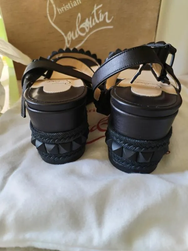 Espadrile Christian Louboutin EU 41 | Negru, Piele naturală - Image 3
