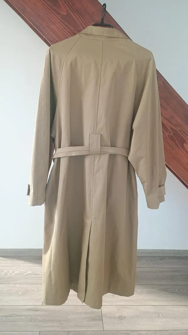 Trenci Pull&Bear S | Bej, Fără glugă - Image 4