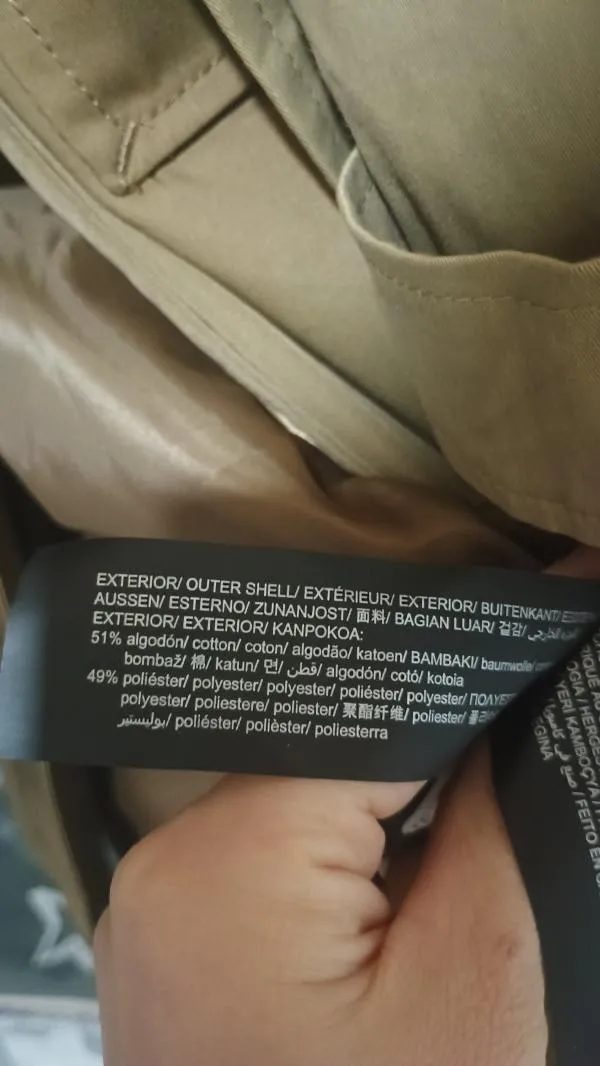 Trenci Pull&Bear EU 42 | Caramel, Fără glugă - Image 5