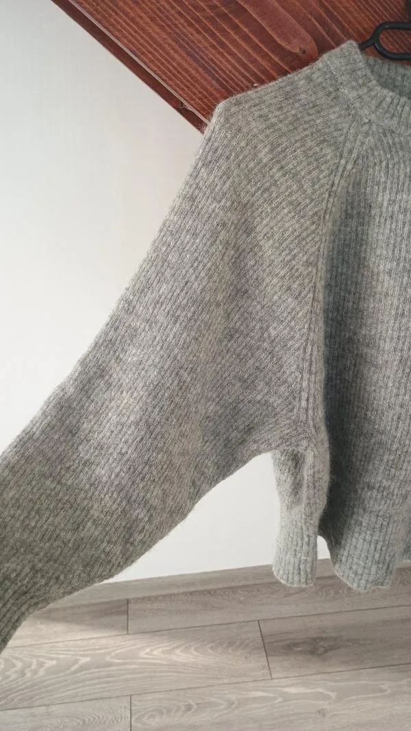 Pulover H&M EU 36 | Argintiu, Normal, Mânecă lungă, Regular fit - Image 3