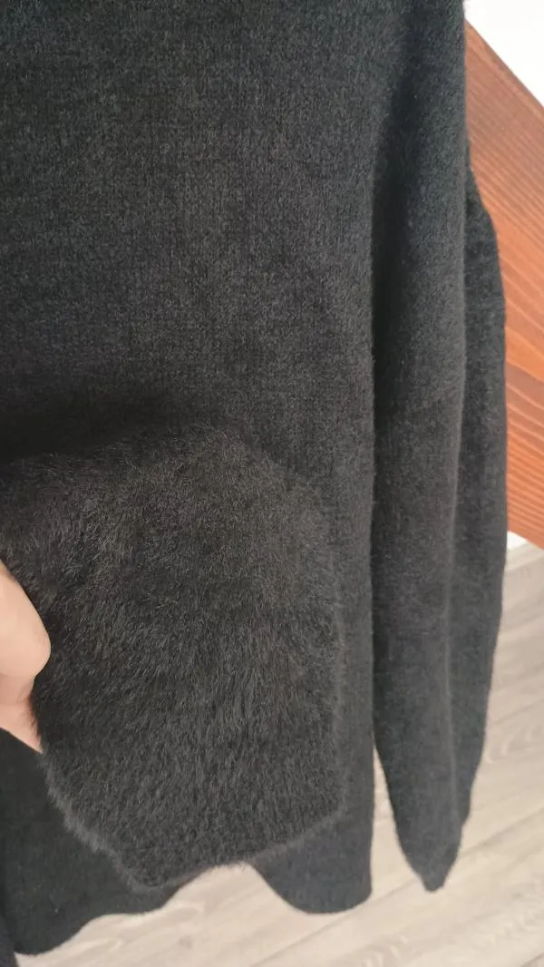 Pulover cu guler înalt VILA L | Negru, Normal, Regular fit, Monocrom - Image 3