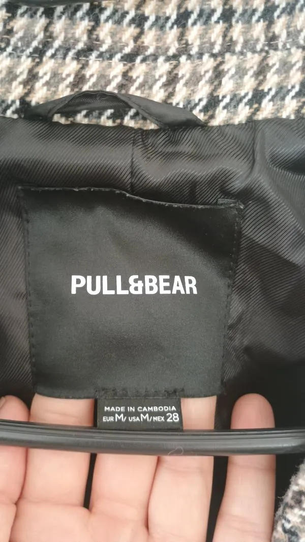 Palton lung Pull&Bear M | Bej, Fără glugă - Image 4