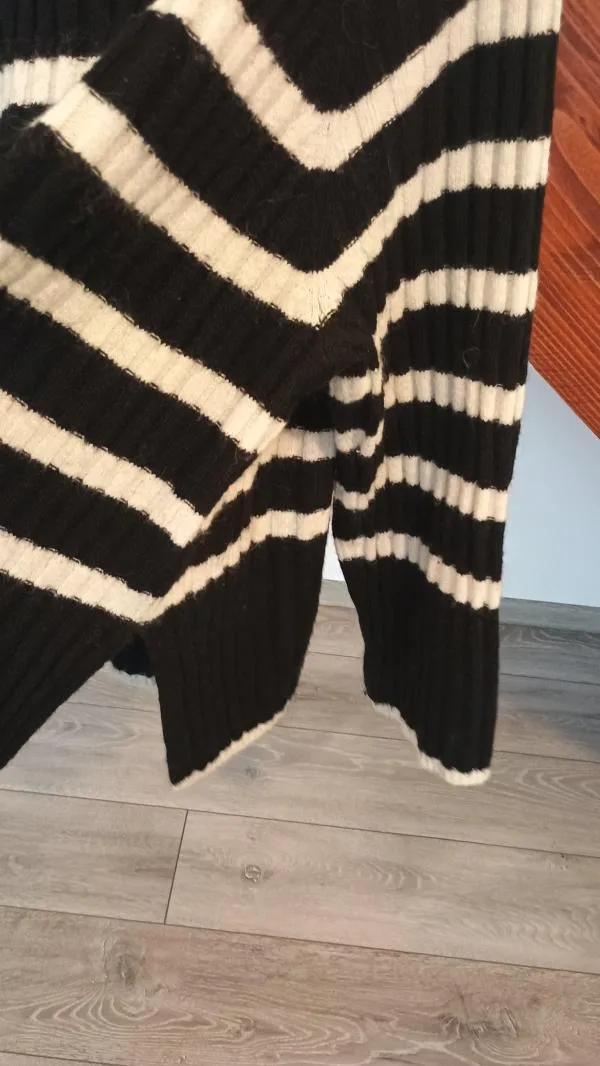 Pulover cu guler înalt H&M L | Negru, Normal, Regular fit, Dungi - Image 3