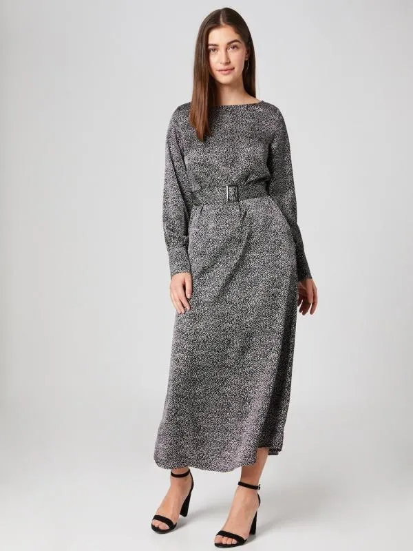 Rochie casual Guido Maria Kretschmer EU 36 | Negru, Maxi, Mânecă lungă, Buline & Imprimeuri mici - Image 2