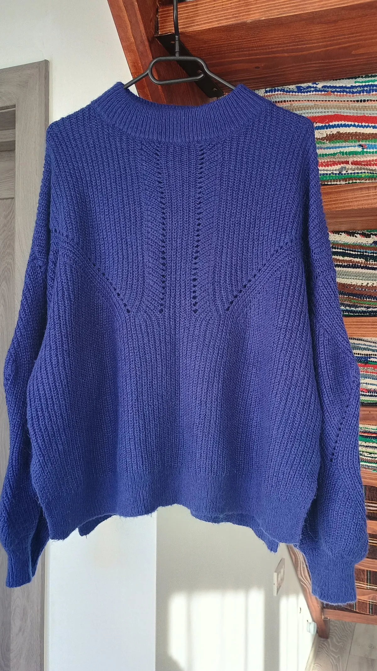 Pulover H&M M | Albastru, Normal, Mânecă lungă, Regular fit - Image 2