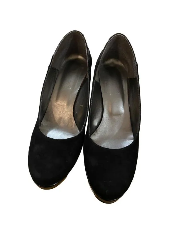 Pantofi cu toc înalt Conelli EU 36 | Negru, Piele naturală