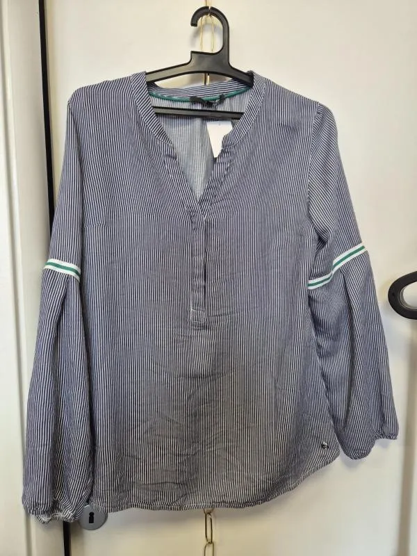 Bluză She EU 38 | Albastru, Normal, Mânecă lungă, Dungi, Vâscoză - Image 2