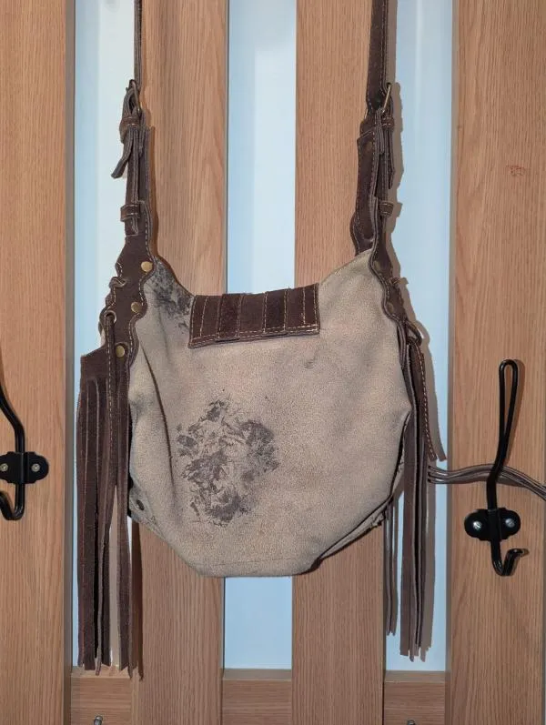 Geantă de umăr DaDa | Caramel, Piele naturală - Image 5