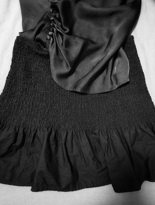 Fustă H&M S-M | Negru, Mini, Bumbac - Image 3