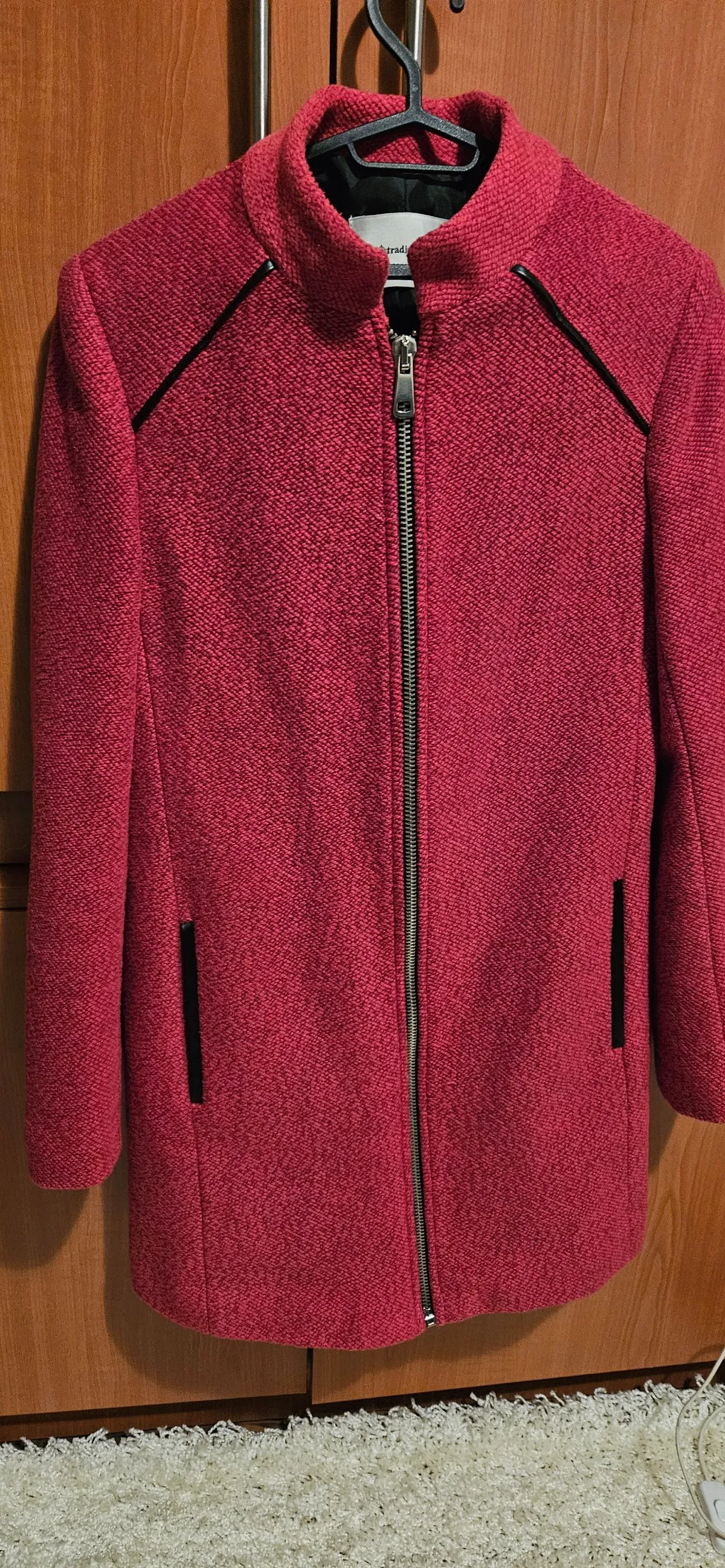 Pardesiu Stradivarius EU 36 | Roșu - Image 5