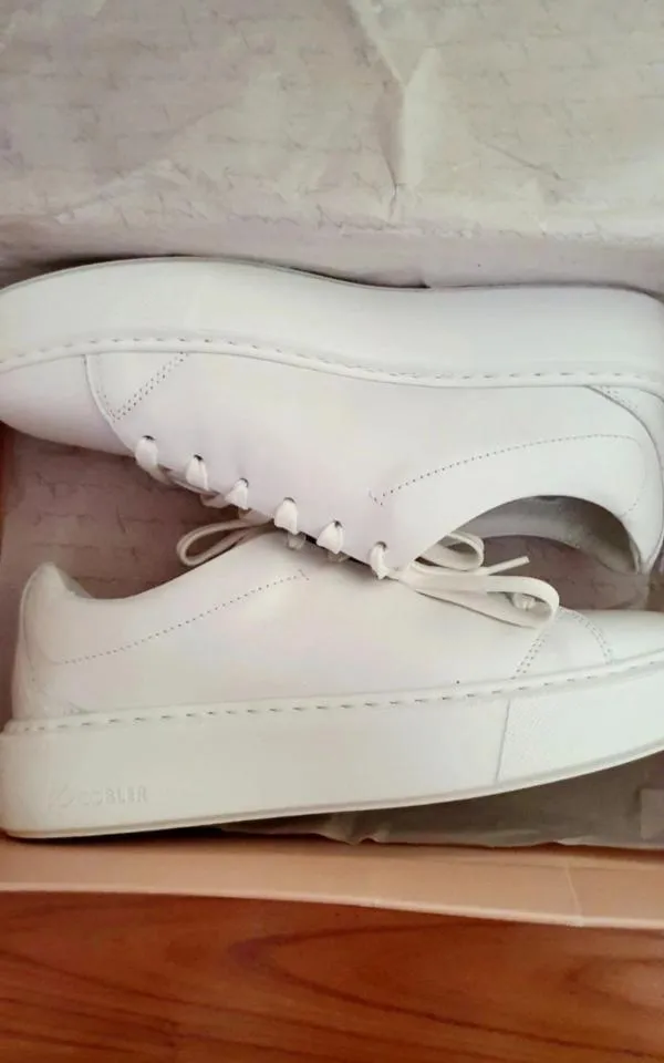 Sneakers K. Cobler EU 38 | Alb, Monocrom, Piele naturală - Image 2